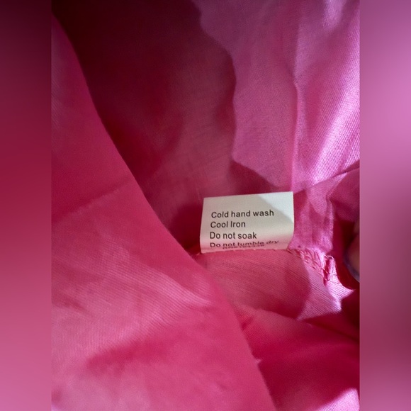 NWT Petal & Pup Pink Soph Strapless Geometric Maxi Dress Size Medium M - Picture 10 of 10